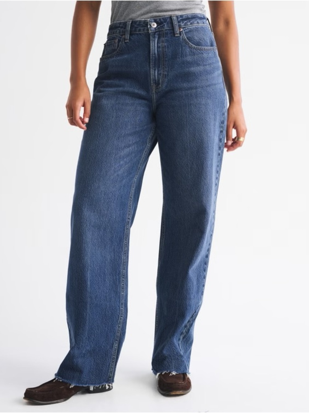 Abercrombie & Fitch Curve Love High Rise Loose Jean